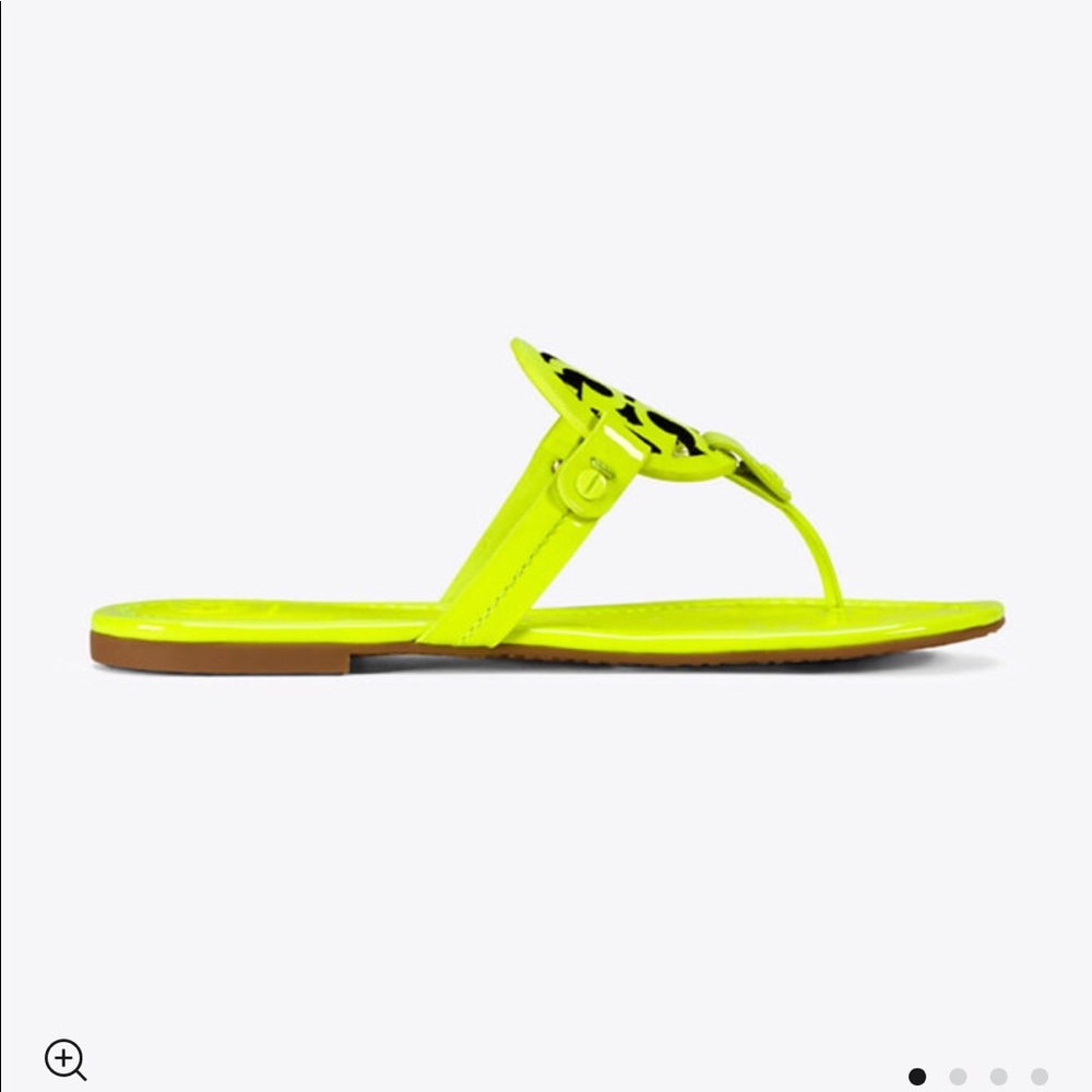 ISO TORY BURCH MILLER NEON GREEN AND YELLOW